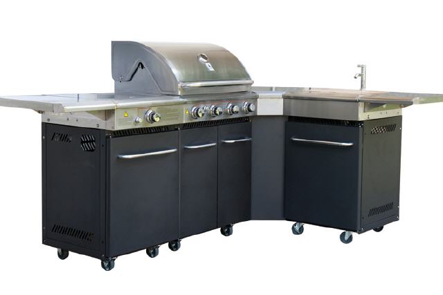 Edelstahl Grillstation Gasgrill mit Küchensystem