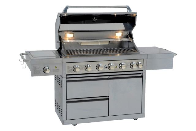 JUMBO Edelstahl Gasgrill / Gas Grillstation