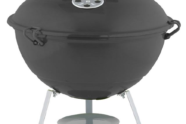 Camping-Grill, Kugelgrill, Picknickgrill schwarz