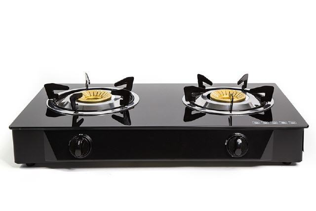 Schwarz 8 mm Loch Gaskocher Ofen Kunststoff Tastenleiste Kontrollknopf 8 Stuecke 