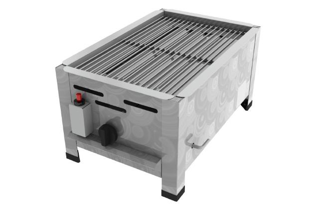 Edelstahl Gasgrill + Grillrost 4,5 kW (1 flammig)