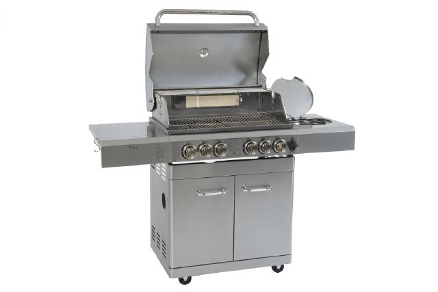 FLEX - Gasgrill mit Seitenbrenner u.  Backburner